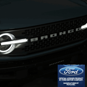2021-2026+ Ford Bronco Illuminated LED Grill Emblem Logo - ANIMATED STARTUP - AutoLEDTech.com