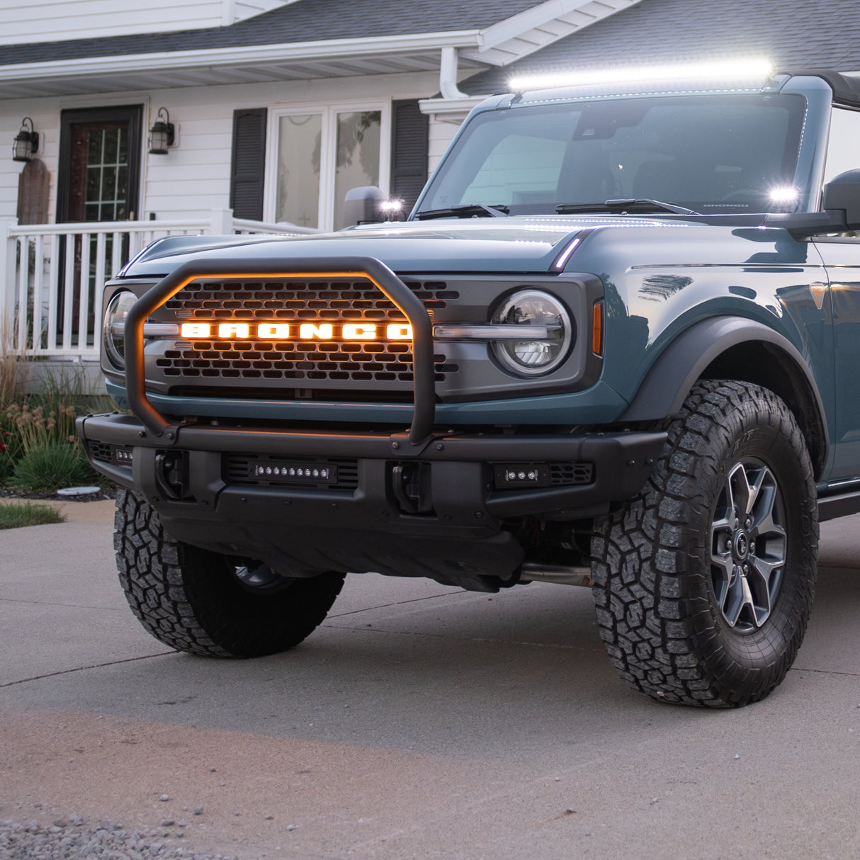 2021-2026+ Ford Bronco Illuminated LED Grill Emblem Logo - ANIMATED STARTUP - AutoLEDTech.com