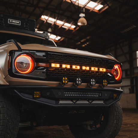 2021-2026+ Ford Bronco Illuminated LED Grill Emblem Logo - ANIMATED STARTUP - AutoLEDTech.com