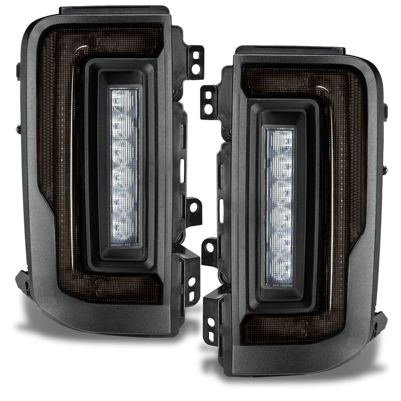 2021-2026+ Ford Bronco Red Smoked LED Flush Mount Tail Lights - AutoLEDTech.com