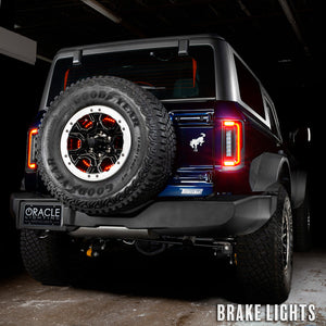 2021-2026+ Ford Bronco Red Smoked LED Flush Mount Tail Lights - AutoLEDTech.com