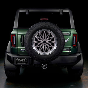 2021-2026+ Ford Bronco Red Smoked LED Flush Mount Tail Lights - AutoLEDTech.com