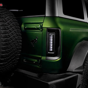 2021-2026+ Ford Bronco Red Smoked LED Flush Mount Tail Lights - AutoLEDTech.com