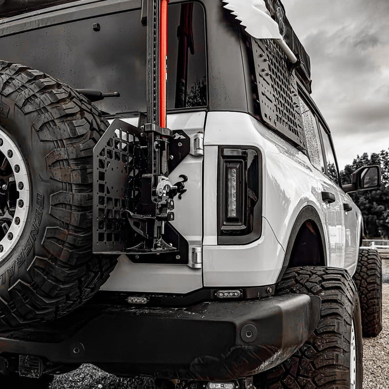2021-2026+ Ford Bronco Red Smoked LED Flush Mount Tail Lights - AutoLEDTech.com