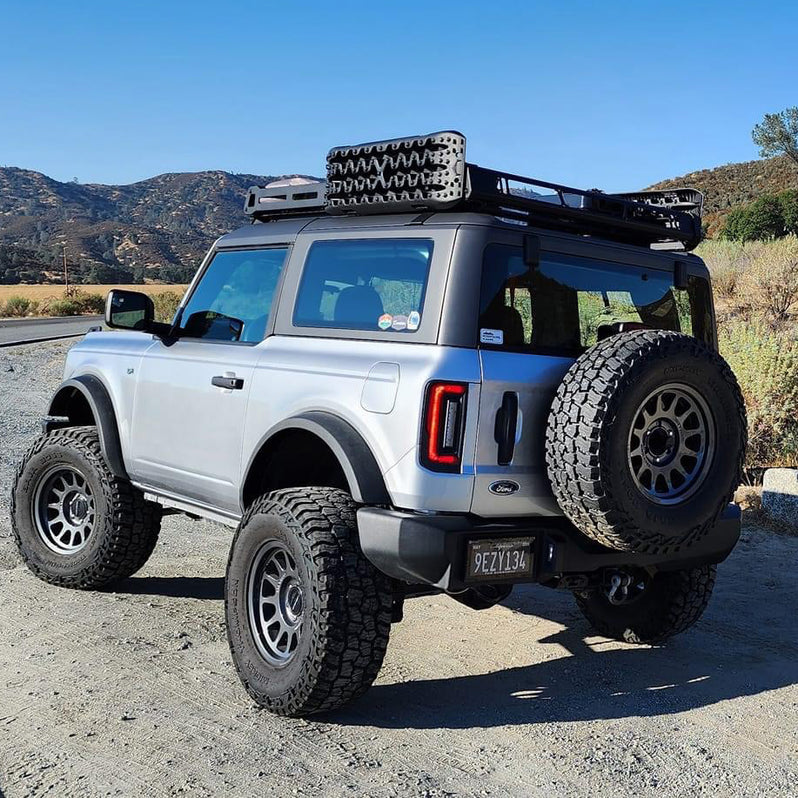 2021-2026+ Ford Bronco Red Smoked LED Flush Mount Tail Lights - AutoLEDTech.com
