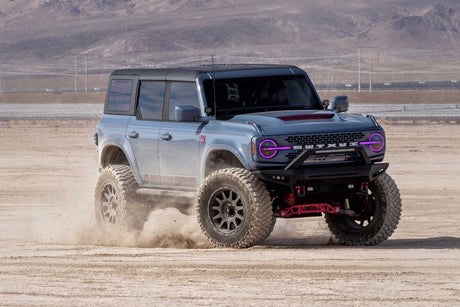 2021-2025+ Ford Bronco RGB LED Color-Changing DRL Headlight Assemblies - AutoLEDTech.com