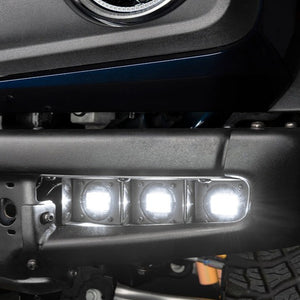 2021-2026+ Ford Bronco Triple LED Fog Lights Kit - AutoLEDTech.com
