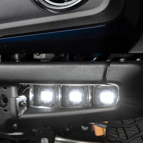 2021-2026+ Ford Bronco Triple LED Fog Lights Kit - AutoLEDTech.com