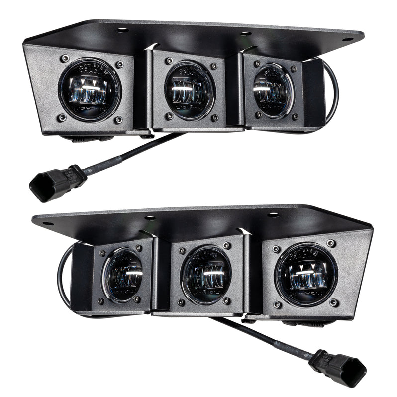 2021-2026+ Ford Bronco Triple LED Fog Lights Kit - AutoLEDTech.com