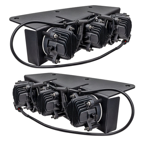 2021-2026+ Ford Bronco Triple LED Fog Lights Kit - AutoLEDTech.com