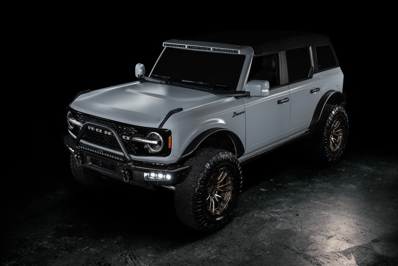 2021-2026+ Ford Bronco Triple LED Fog Lights Kit - AutoLEDTech.com