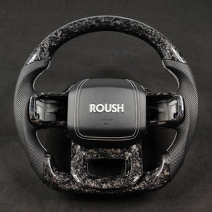 2021-2026+ Ford F150 & Raptor Custom Carbon Fiber LED Steering Wheel - AutoLEDTech.com