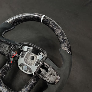 2021-2026+ Ford F150 & Raptor Custom Carbon Fiber LED Steering Wheel - AutoLEDTech.com