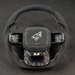 2021-2026+ Ford F150 & Raptor Custom Carbon Fiber LED Steering Wheel - AutoLEDTech.com