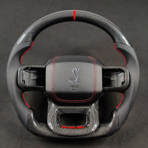 2021-2026+ Ford F150 & Raptor Custom Carbon Fiber LED Steering Wheel - AutoLEDTech.com