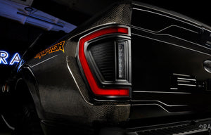 2021-2026+ Ford F150 & Raptor Red Smoked LED Flush Mount Tail Lights - AutoLEDTech.com