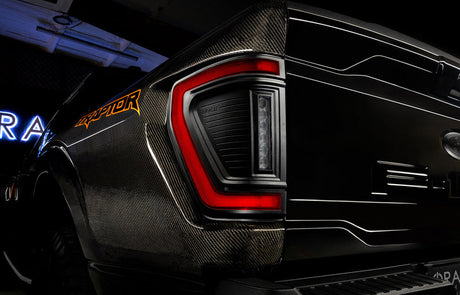 2021-2026+ Ford F150 & Raptor Red Smoked LED Flush Mount Tail Lights - AutoLEDTech.com