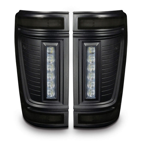 2021-2026+ Ford F150 & Raptor Red Smoked LED Flush Mount Tail Lights - AutoLEDTech.com