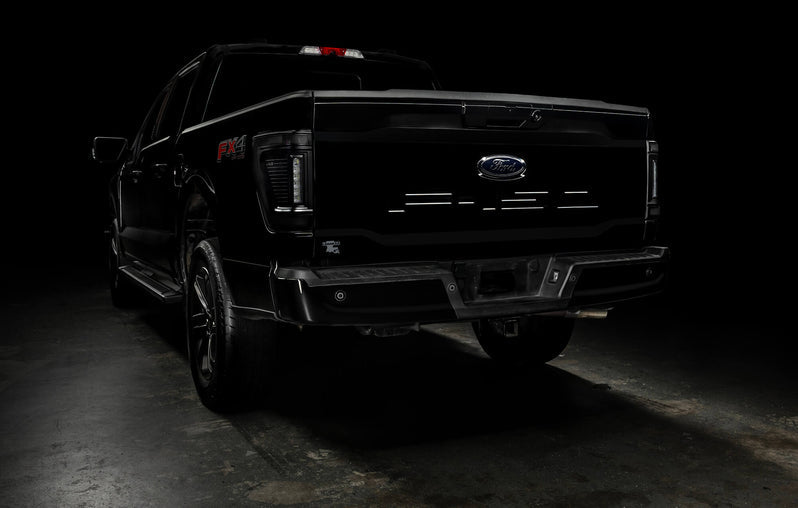 2021-2026+ Ford F150 & Raptor Red Smoked LED Flush Mount Tail Lights - AutoLEDTech.com