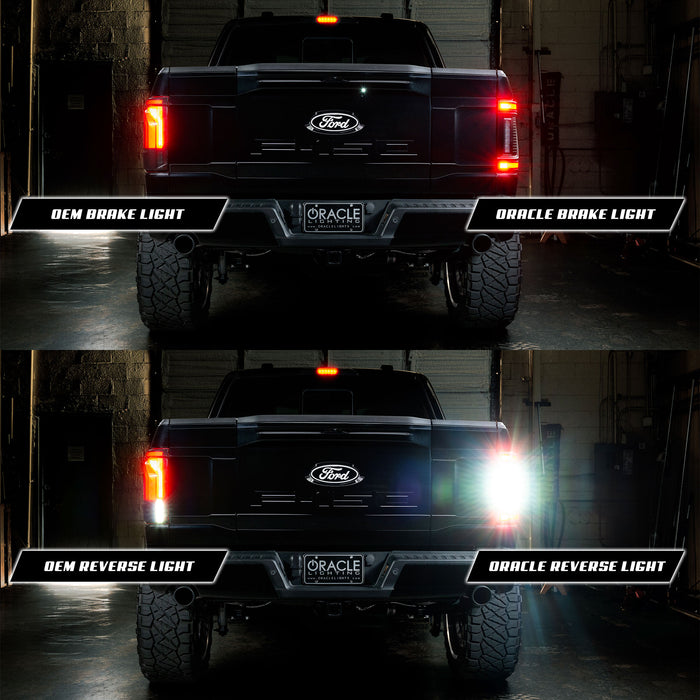 2021-2026+ Ford F150 & Raptor Red Smoked LED Flush Mount Tail Lights - AutoLEDTech.com
