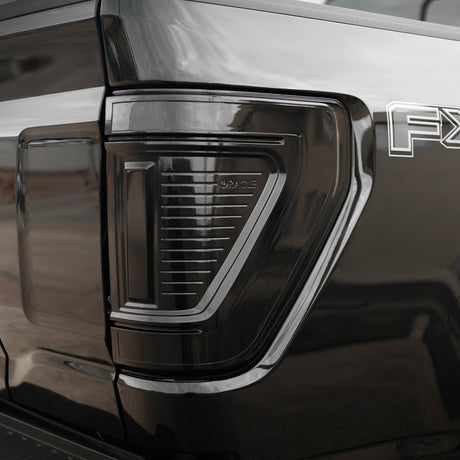 2021-2026+ Ford F150 & Raptor Red Smoked LED Flush Mount Tail Lights - AutoLEDTech.com