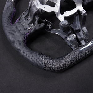 2008-2016 Nissan GTR R35 Custom Carbon Fiber Steering Wheel w/ LED RPM Display - AutoLEDTech.com