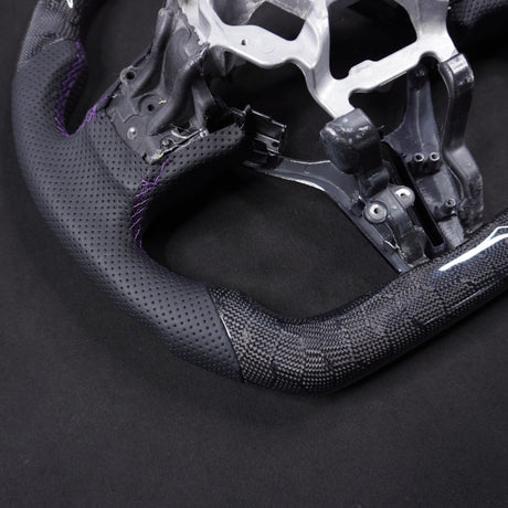 2008-2016 Nissan GTR R35 Custom Carbon Fiber Steering Wheel w/ LED RPM Display - AutoLEDTech.com