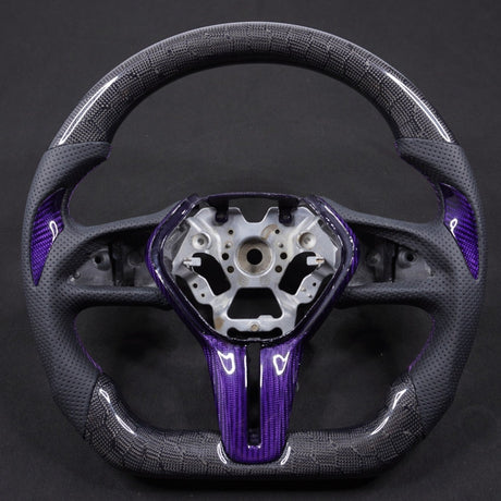 2007-2015 Infiniti G37 G35 Custom Carbon Fiber Steering Wheel - AutoLEDTech.com