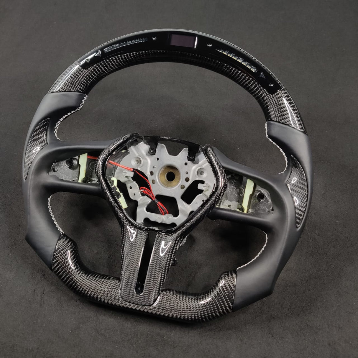 2007-2015 Infiniti G37 G35 Custom Carbon Fiber Steering Wheel - AutoLEDTech.com