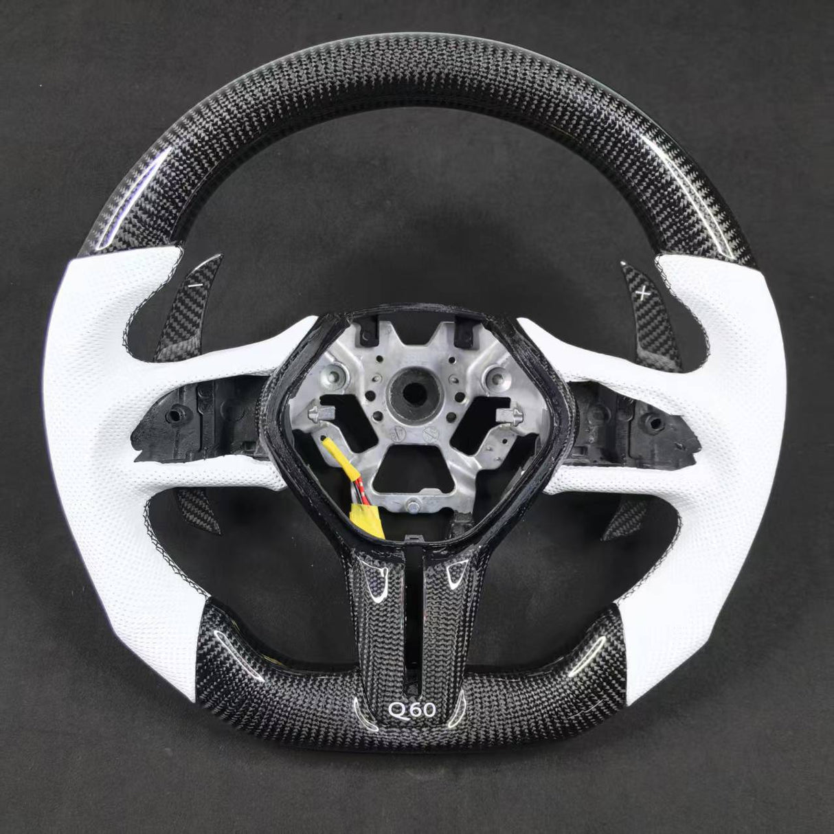 2013-2024 Infiniti Q50 Q60 Custom Carbon Fiber Steering Wheel - AutoLEDTech.com