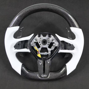 2013-2024 Infiniti Q50 Q60 Custom Carbon Fiber Steering Wheel - AutoLEDTech.com