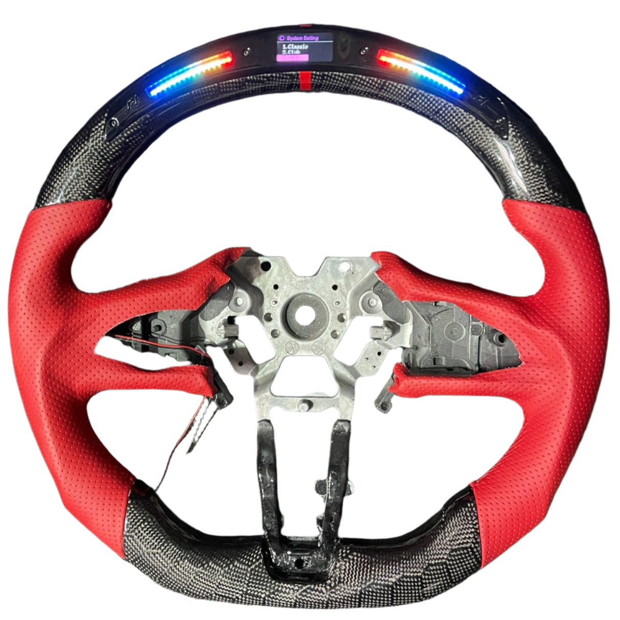 2013-2024 Infiniti Q50 Q60 Custom Carbon Fiber Steering Wheel - AutoLEDTech.com