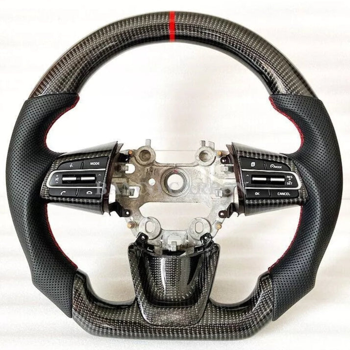 2016-2020 Kia Optima Custom Carbon Fiber LED Steering Wheel - AutoLEDTech.com