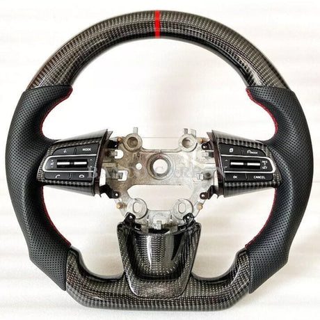 2016-2020 Kia Optima Custom Carbon Fiber LED Steering Wheel - AutoLEDTech.com