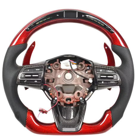 2016-2020 Kia Optima Custom Carbon Fiber LED Steering Wheel - AutoLEDTech.com