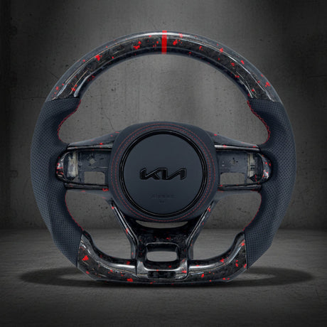 2016-2020 Kia Optima Custom Carbon Fiber LED Steering Wheel - AutoLEDTech.com