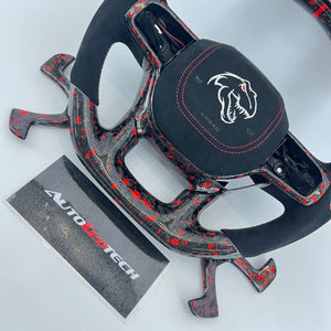 2021-2026+ Ram TRX 1500 Custom Carbon Fiber Steering Wheel - AutoLEDTech.com