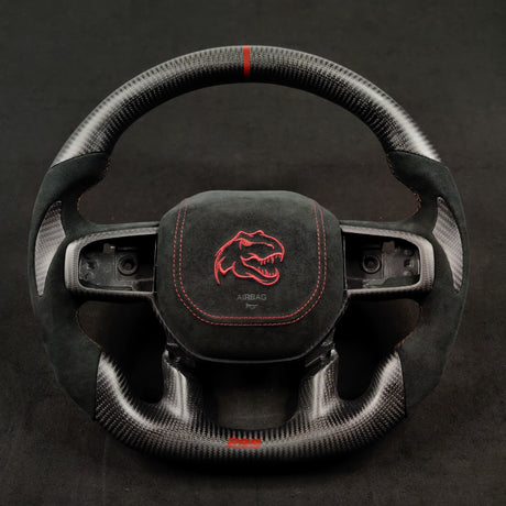 2021-2026+ Ram TRX 1500 Custom Carbon Fiber Steering Wheel - AutoLEDTech.com