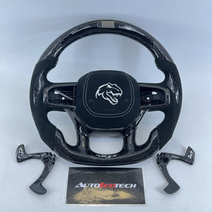 2021-2026+ Ram TRX 1500 Custom Carbon Fiber Steering Wheel - AutoLEDTech.com