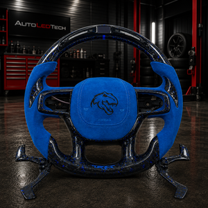 2021-2026+ Ram TRX 1500 Custom Carbon Fiber Steering Wheel - AutoLEDTech.com