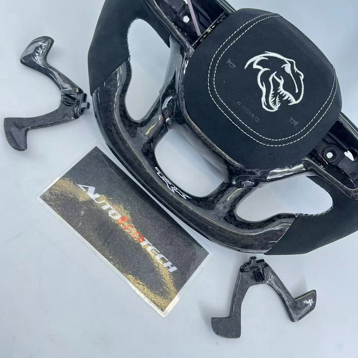 2021-2026+ Ram TRX 1500 Custom Carbon Fiber Steering Wheel - IN STOCK - AutoLEDTech.com