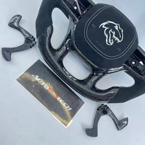 2021-2026+ Ram TRX 1500 Custom Carbon Fiber Steering Wheel - IN STOCK - AutoLEDTech.com