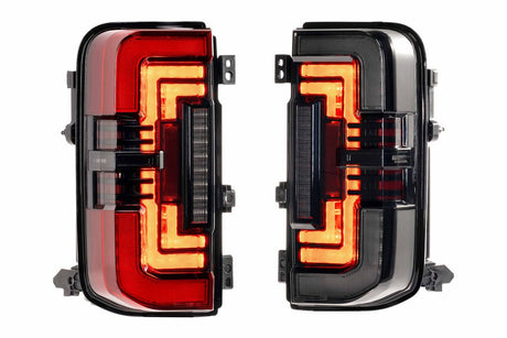 2021+ Ford Bronco Red Smoked XB LED Low Profile Tail Lights - AutoLEDTech.com