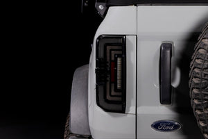 2021+ Ford Bronco Red Smoked XB LED Low Profile Tail Lights - AutoLEDTech.com