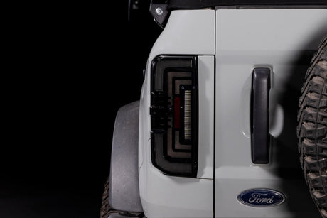 2021+ Ford Bronco Red Smoked XB LED Low Profile Tail Lights - AutoLEDTech.com