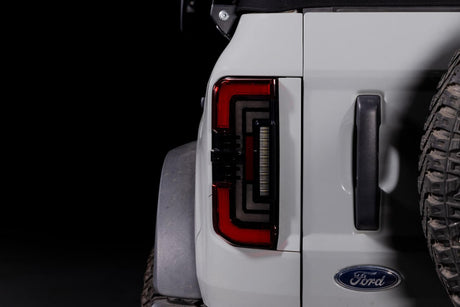 2021+ Ford Bronco Red Smoked XB LED Low Profile Tail Lights - AutoLEDTech.com