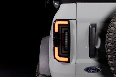2021+ Ford Bronco Red Smoked XB LED Low Profile Tail Lights - AutoLEDTech.com