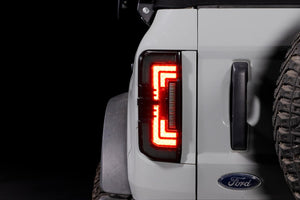 2021+ Ford Bronco Red Smoked XB LED Low Profile Tail Lights - AutoLEDTech.com