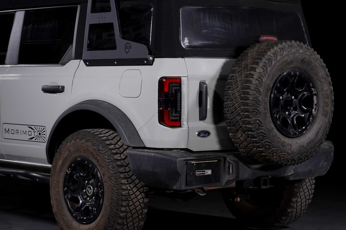 2021+ Ford Bronco Red Smoked XB LED Low Profile Tail Lights - AutoLEDTech.com