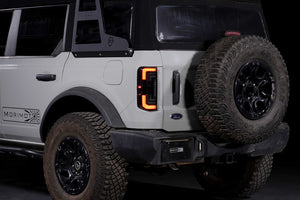 2021+ Ford Bronco Red Smoked XB LED Low Profile Tail Lights - AutoLEDTech.com